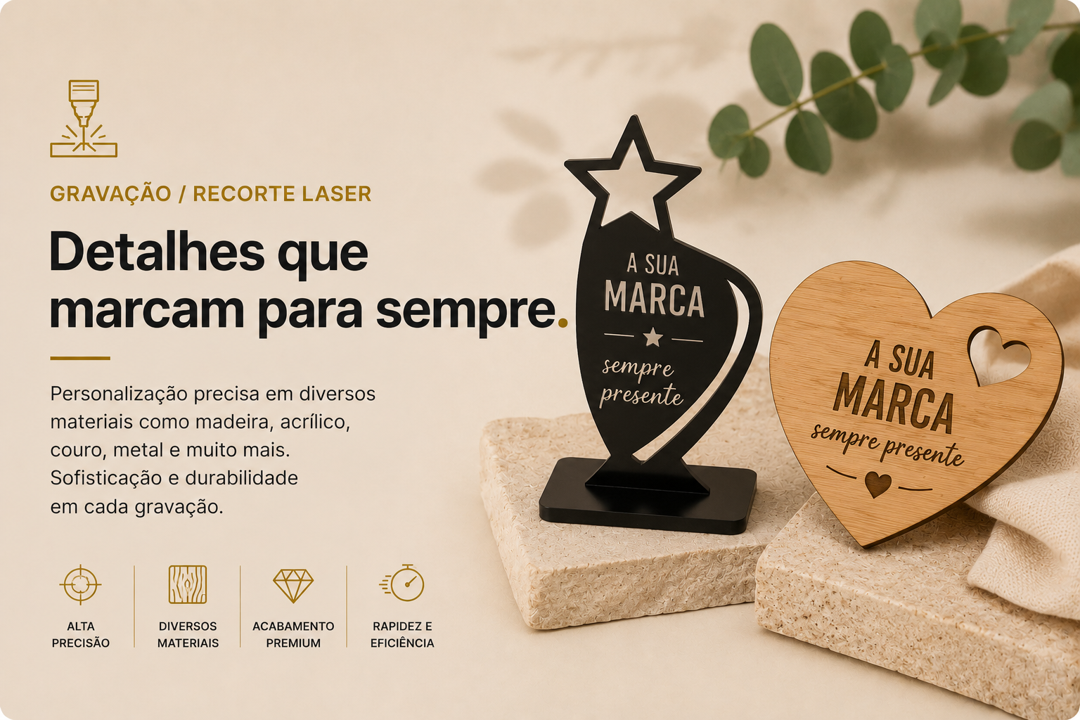 Gravação/recorte laser