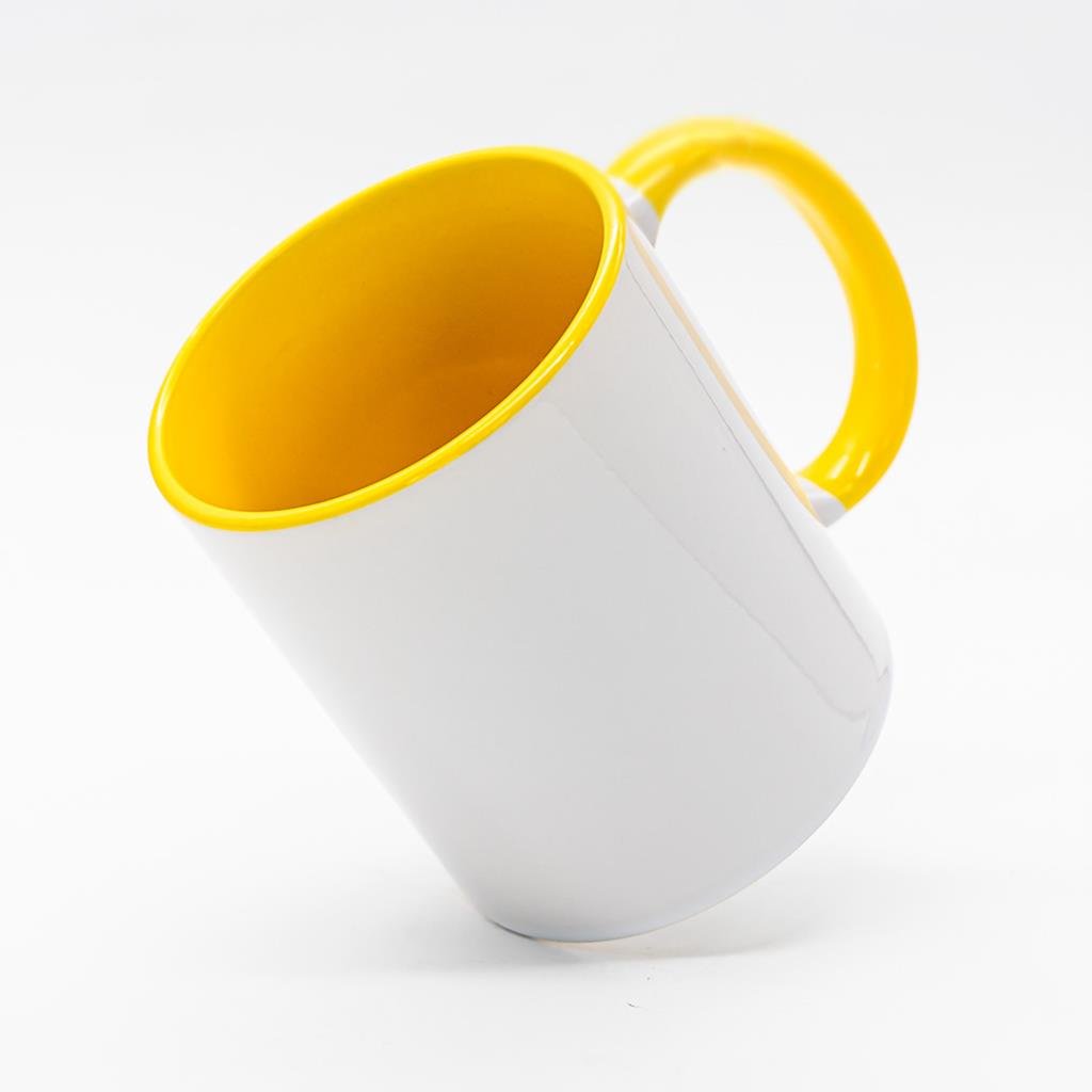 caneca interior amarelo