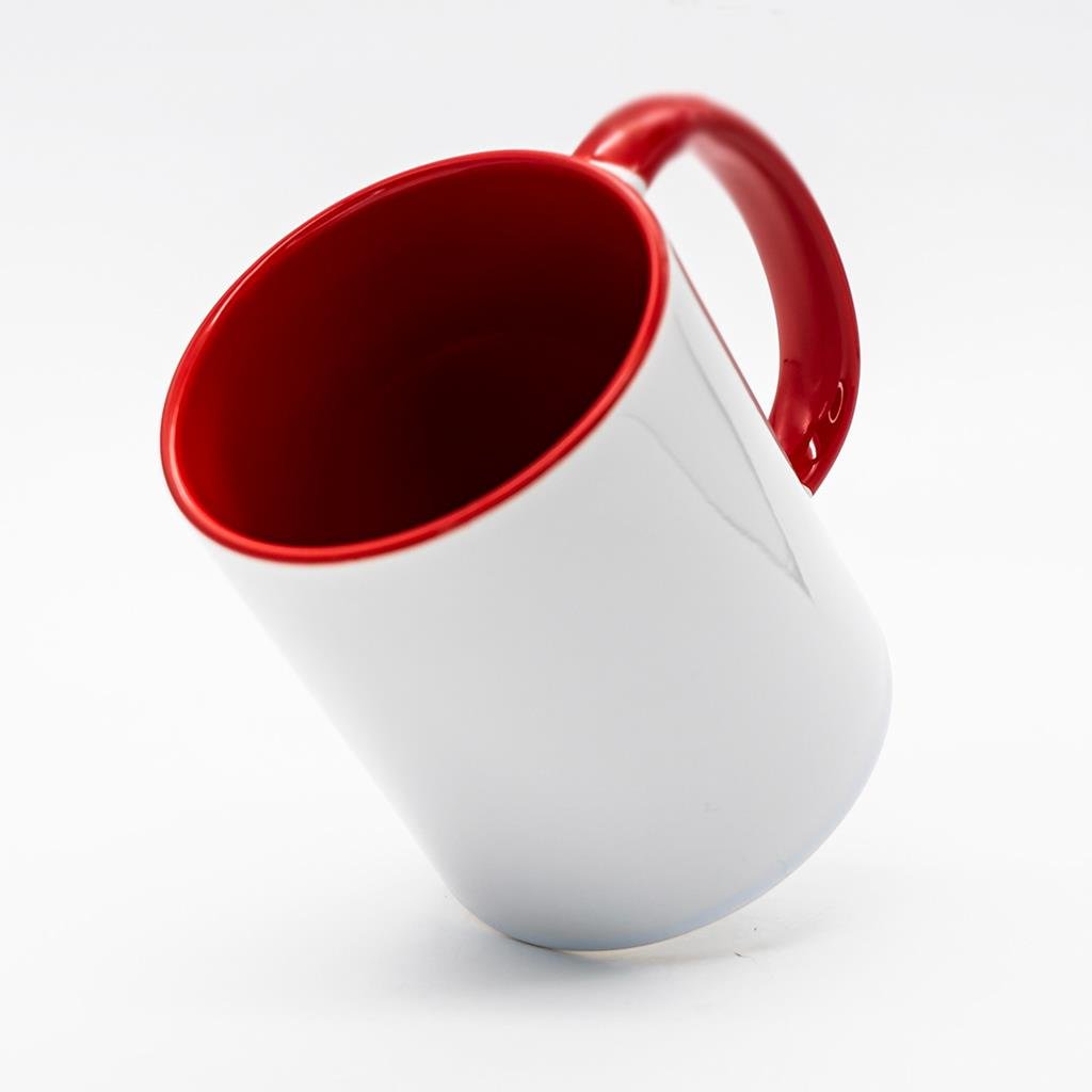 caneca interior vermelho